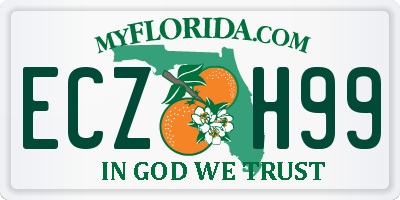 FL license plate ECZH99