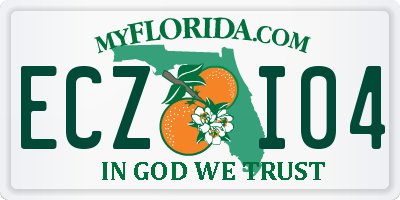 FL license plate ECZI04