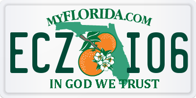 FL license plate ECZI06