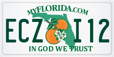 FL license plate ECZI12