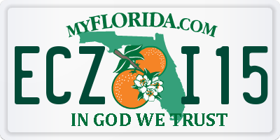 FL license plate ECZI15