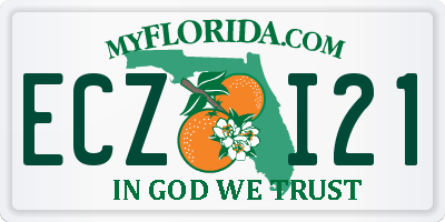 FL license plate ECZI21