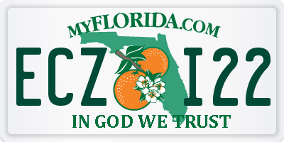 FL license plate ECZI22