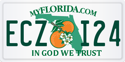 FL license plate ECZI24