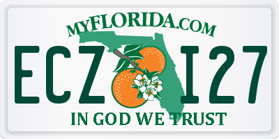 FL license plate ECZI27