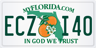 FL license plate ECZI40