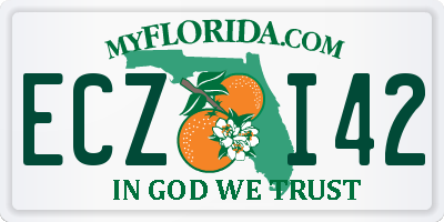 FL license plate ECZI42