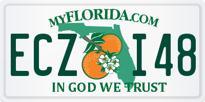 FL license plate ECZI48