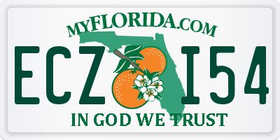 FL license plate ECZI54