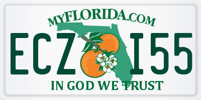 FL license plate ECZI55
