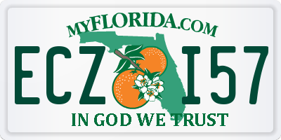 FL license plate ECZI57