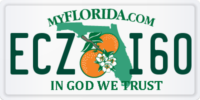 FL license plate ECZI60