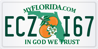 FL license plate ECZI67