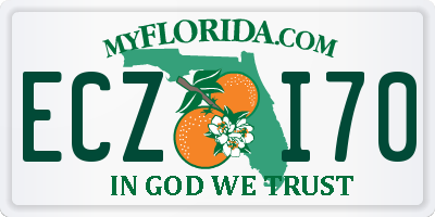 FL license plate ECZI70