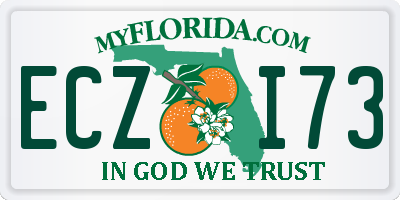 FL license plate ECZI73