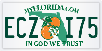 FL license plate ECZI75