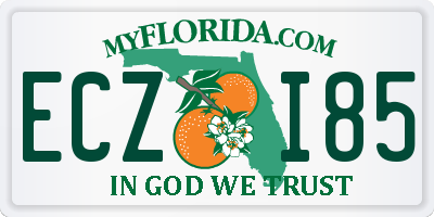 FL license plate ECZI85