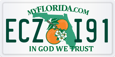 FL license plate ECZI91