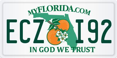 FL license plate ECZI92