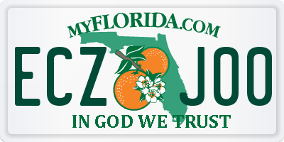 FL license plate ECZJ00