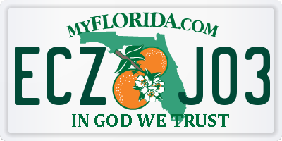 FL license plate ECZJ03