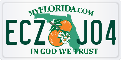 FL license plate ECZJ04