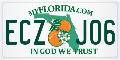 FL license plate ECZJ06