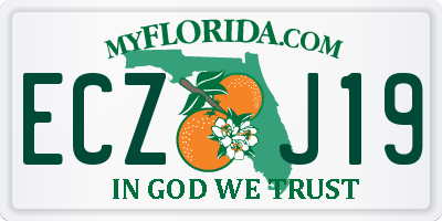 FL license plate ECZJ19
