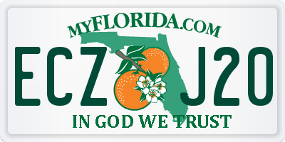 FL license plate ECZJ20