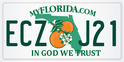 FL license plate ECZJ21