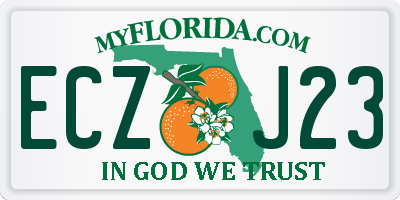 FL license plate ECZJ23