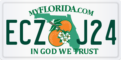 FL license plate ECZJ24