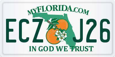 FL license plate ECZJ26