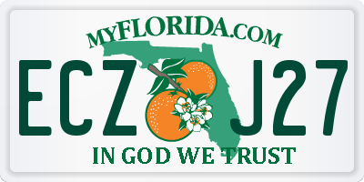 FL license plate ECZJ27