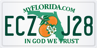 FL license plate ECZJ28