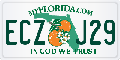 FL license plate ECZJ29
