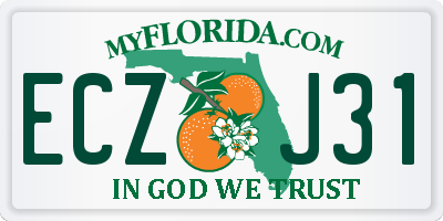 FL license plate ECZJ31