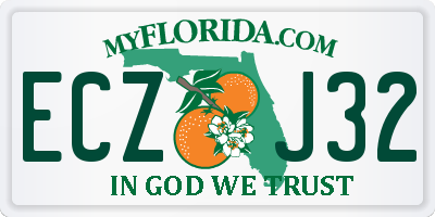FL license plate ECZJ32