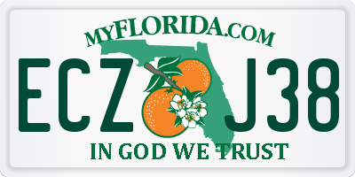 FL license plate ECZJ38