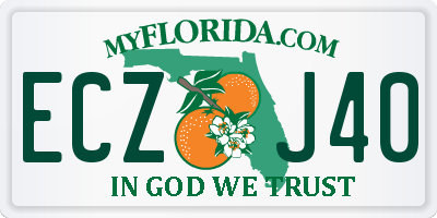FL license plate ECZJ40
