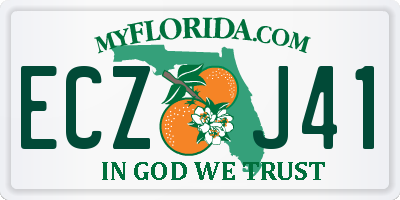 FL license plate ECZJ41