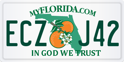 FL license plate ECZJ42