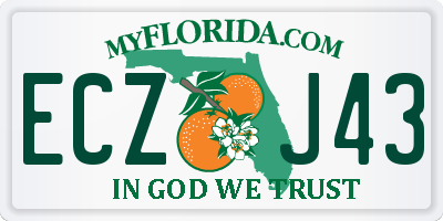FL license plate ECZJ43