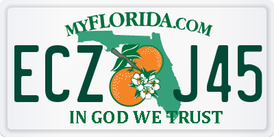 FL license plate ECZJ45