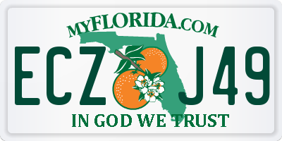FL license plate ECZJ49