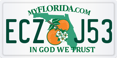 FL license plate ECZJ53