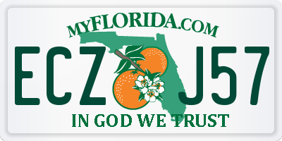 FL license plate ECZJ57
