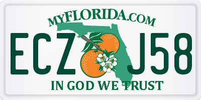 FL license plate ECZJ58