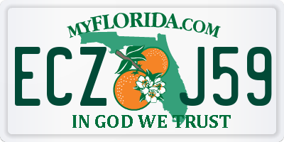 FL license plate ECZJ59