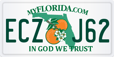 FL license plate ECZJ62